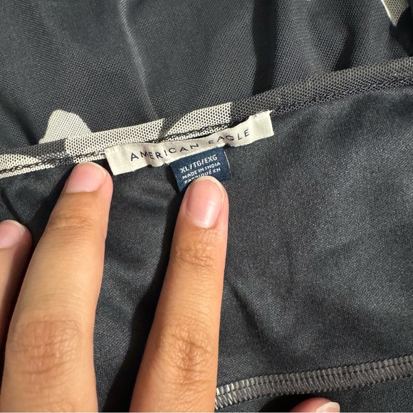 American Eagle Outfitters Black Floral Midi Dress | The Summer I Turned Pretty - Picture 7 of 8